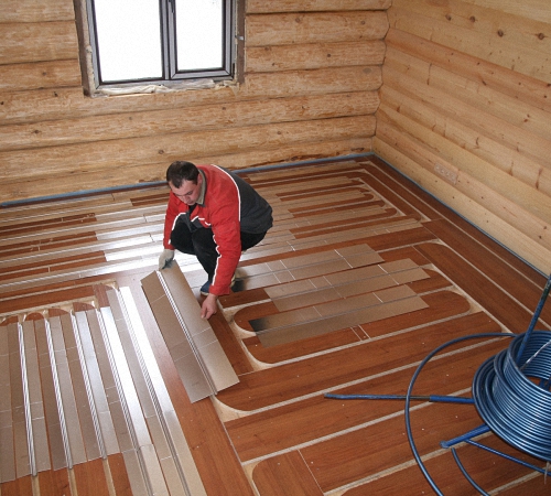 Теплый пол по деревянным лагам финская технология