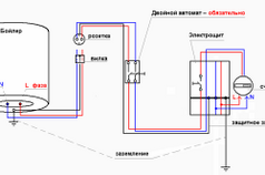 Схема подключения водонагревателя