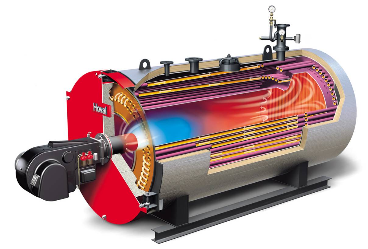 Figure 1 - A fire-tube shell boiler