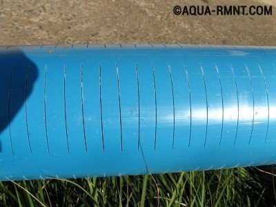 Щелевой фильтр для скважины: основа - пластмассовая труба
