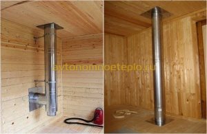оцинкованная система дымоудаления в деревянном доме