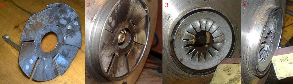 Конструкция турбулизатора (завихрителя) эжекционной горелки на отработке в зависимости от способа наддува