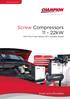 Screw Compressors 11-22kW
