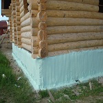 Утепление старого фундамента деревянного дома 1