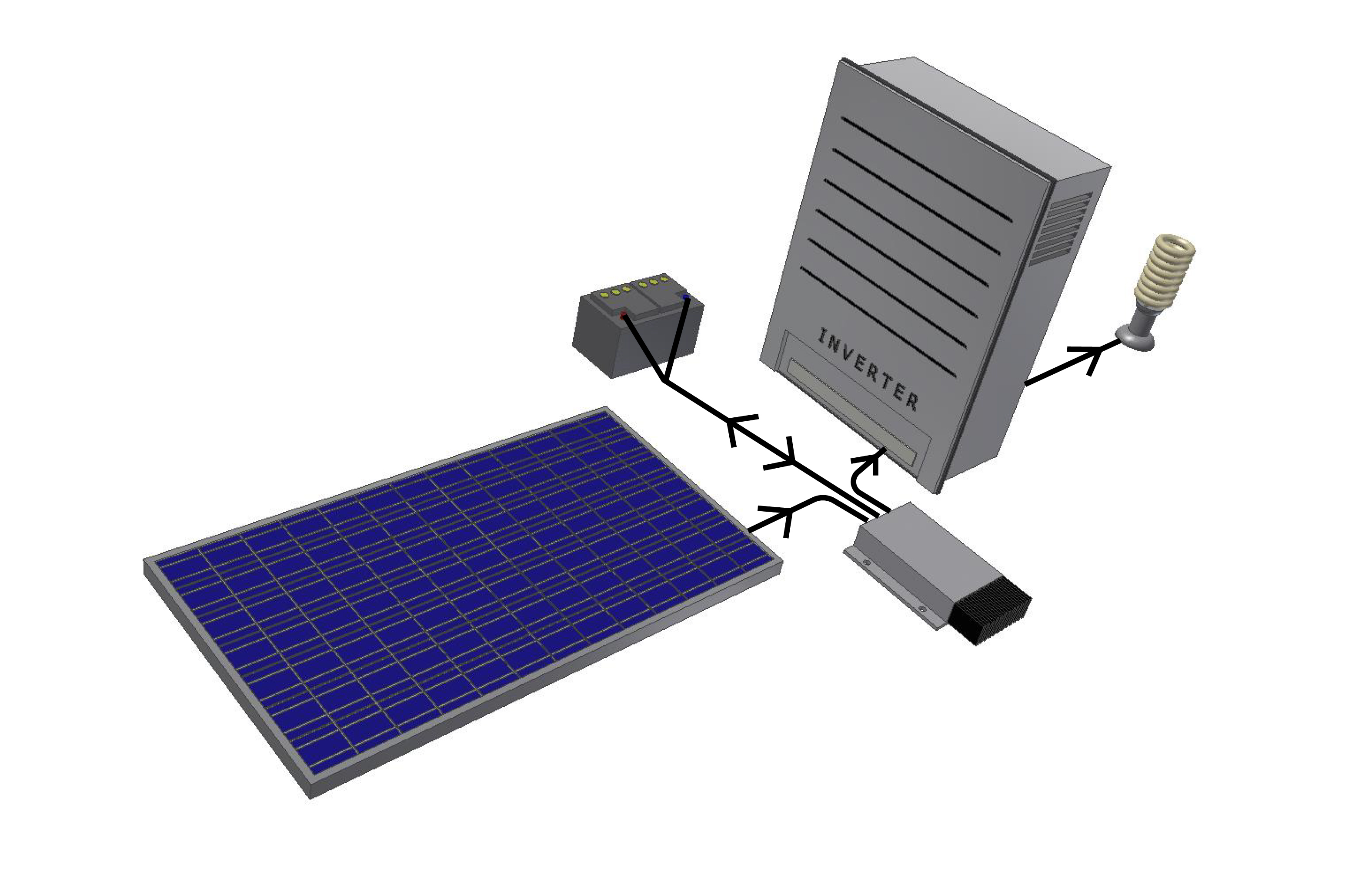 Схемы подключения солнечных батарей