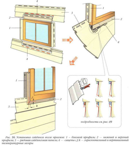 Отделка сайдингом окон