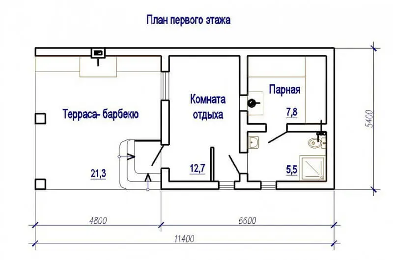 Каких размеров должна быть парилка из газобетона