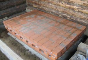 Фундамент под камин в деревянном доме