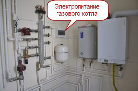 заземление газового котла, устройство электропитания котла