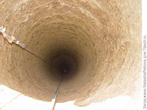 Шахта колодца глубиной в 33 метра. Фото с сайта https://www.forumhouse.ru Тема форума Копаем колодец, 7 день, воды нет
